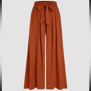NWT Cider Terracotta Wide-Leg Pants